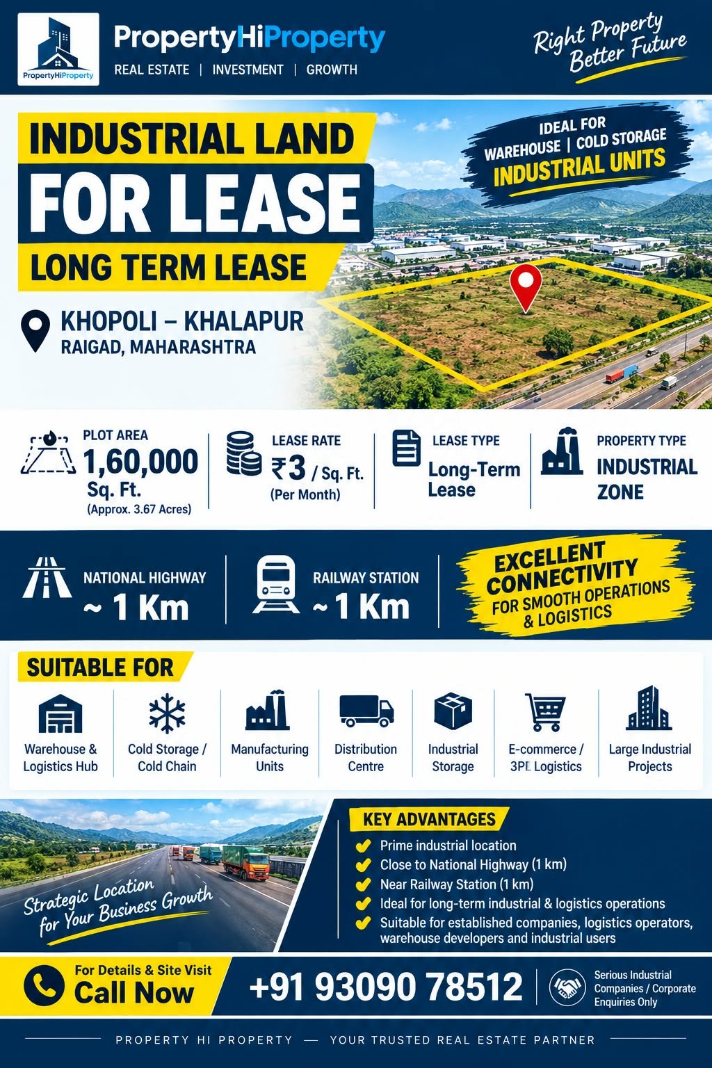 Industrial Land for Sale near Khopoli